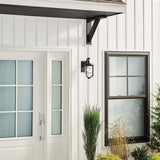 Nautical Elegance Distressed Black Wall Lantern