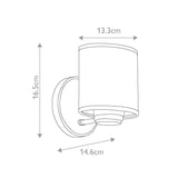 Translucent Glow Sconce in Classic Pewter Finish