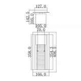 Sorel LED Outdoor Wall Light in Architectural Bronze