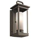 South Hope Rubbed Bronze Wall Lantern with Satin Etched Opal Glass