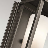 South Hope Rubbed Bronze Wall Lantern with Satin Etched Opal Glass