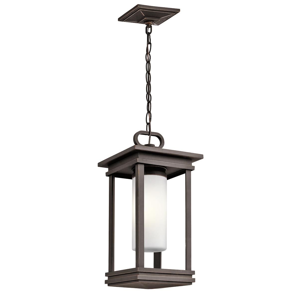 Elegant South Hope Bronze Pendant Lantern