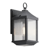 Springfield Distressed Black Outdoor Wall Lantern