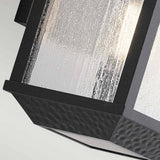 Springfield Distressed Black Outdoor Wall Lantern