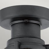 Suri Textured Black Outdoor Pedestal Lantern