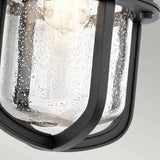 Suri Nautical-Style Black Outdoor Wall Lantern
