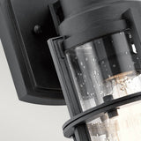 Suri Coastal Collection: Textured Black Outdoor Wall Lantern
