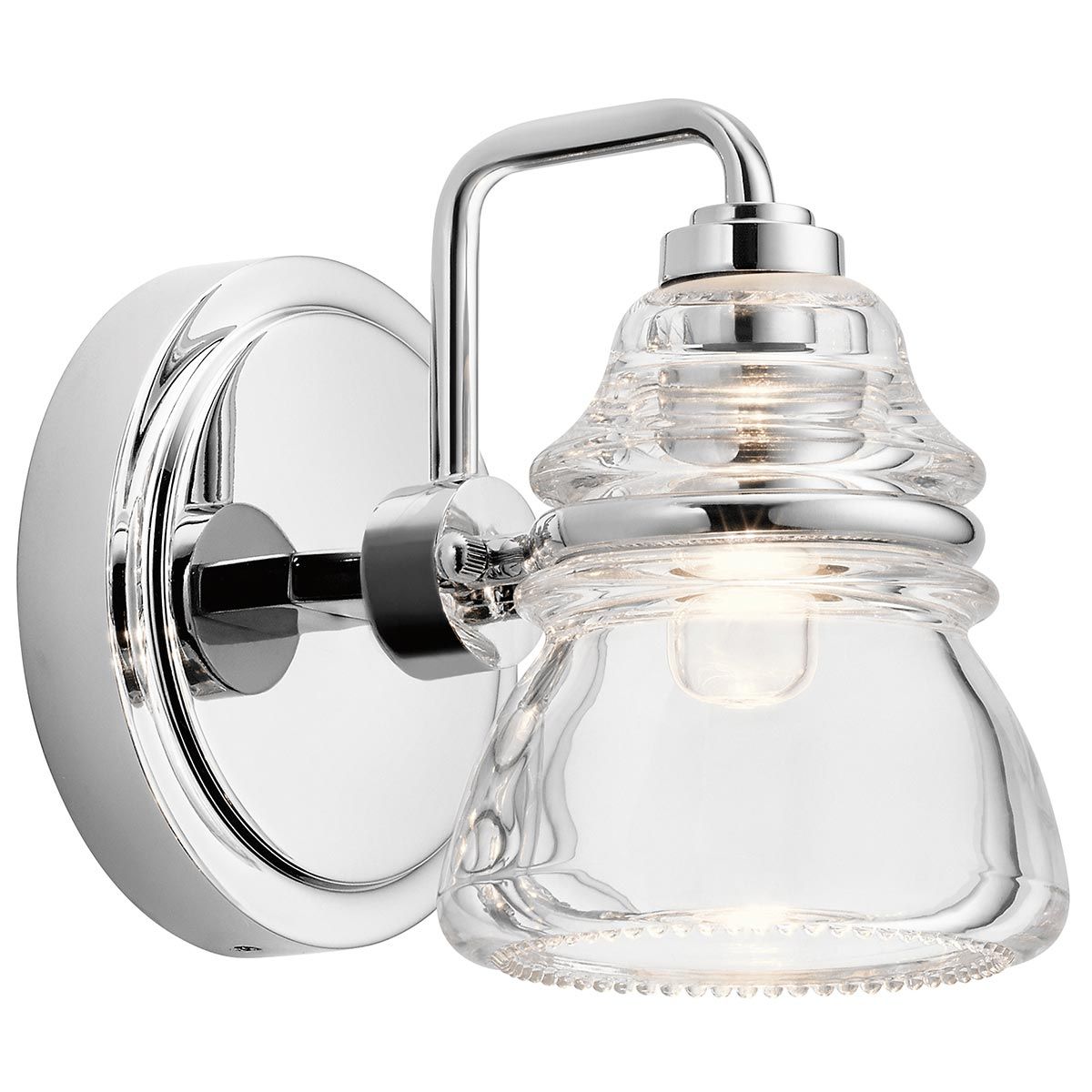 Elegant Chrome Bathroom Wall Sconce