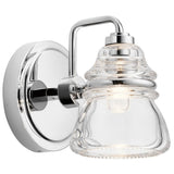 Elegant Chrome Bathroom Wall Sconce