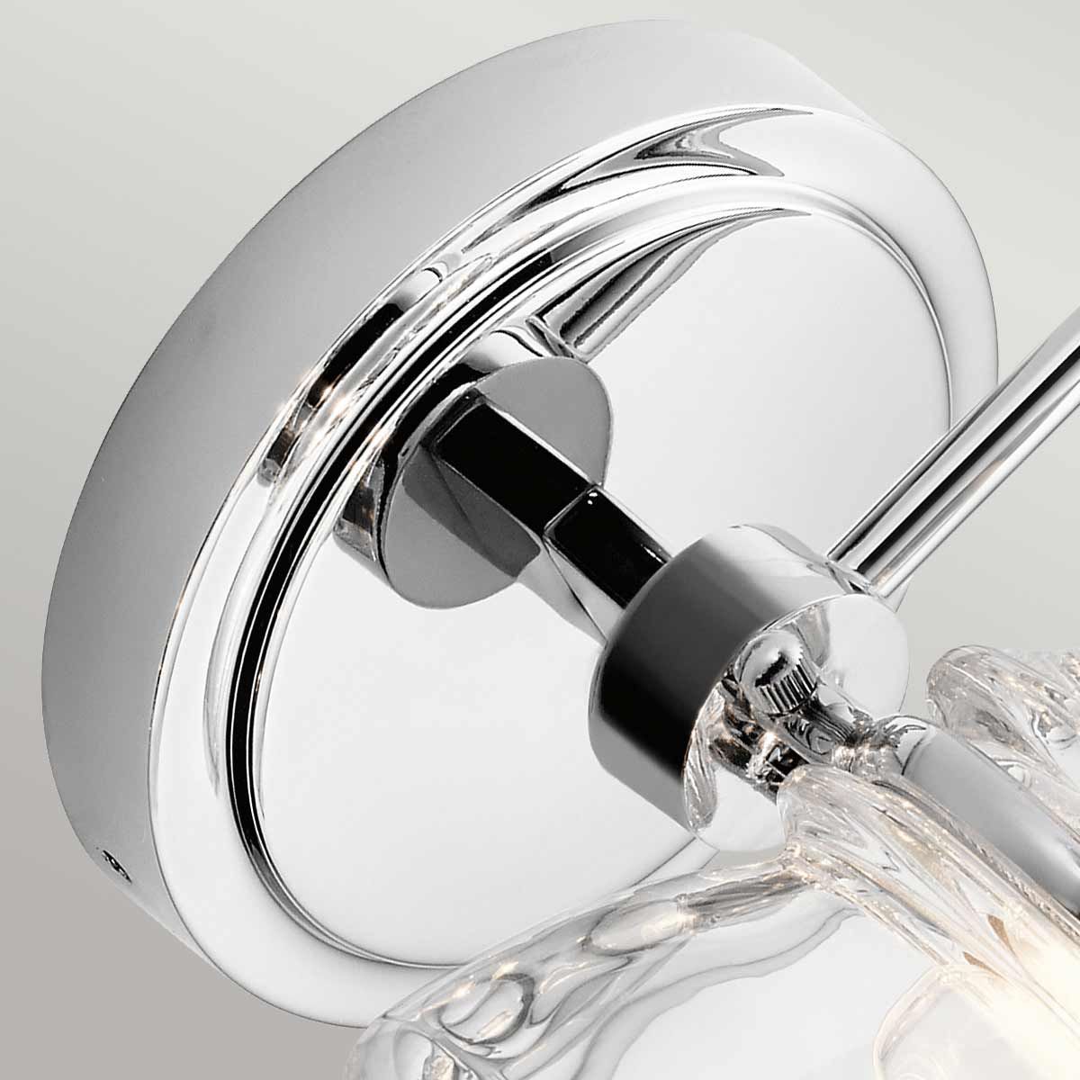 Elegant Chrome Bathroom Wall Sconce