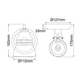 Elegant Chrome Bathroom Wall Sconce