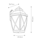 Historic Charm Large Exterior Wall Lantern