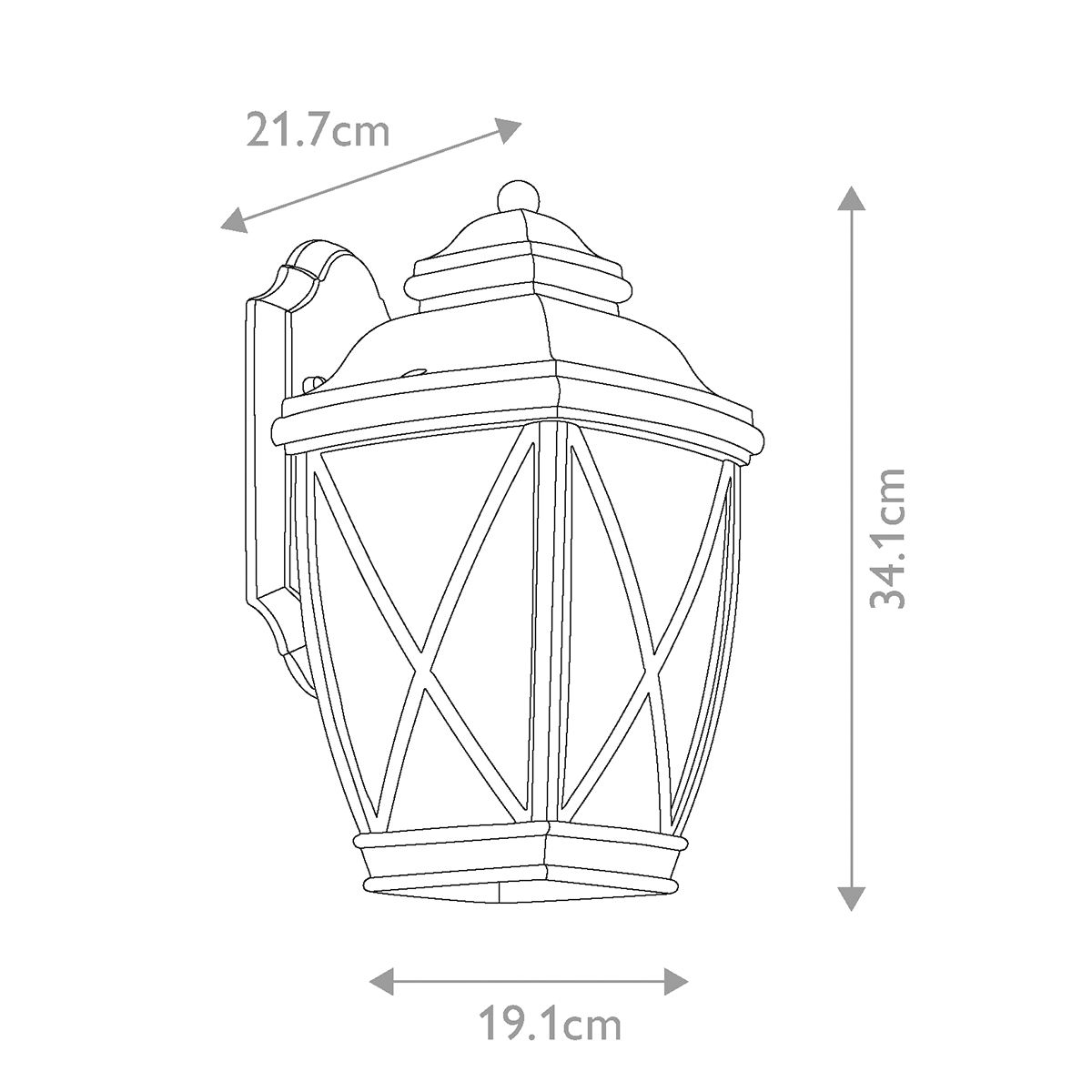 Vintage Bronze Outdoor Lantern - Tangier Collection