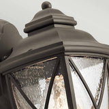 Olde Bronze Tangier Exterior Lantern with Seeded Glass