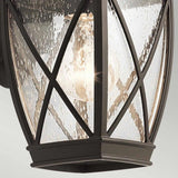 Olde Bronze Tangier Exterior Lantern with Seeded Glass