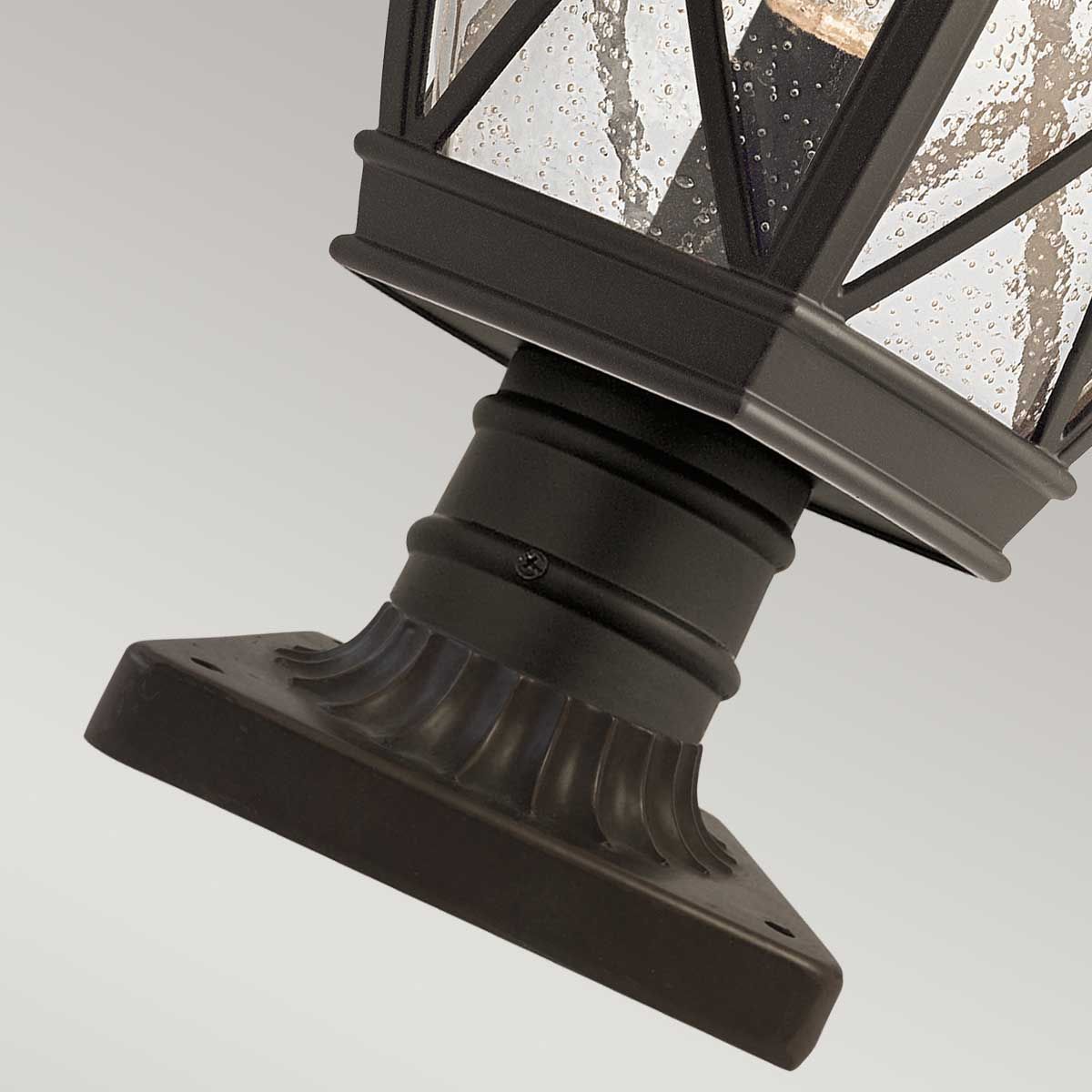 Timeless Tangier 7.5 Bronze Outdoor Pedestal Lantern