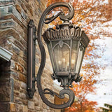 Exquisite Tournai Gothic Lantern: Grand 4-Bulb Outdoor Wall Light