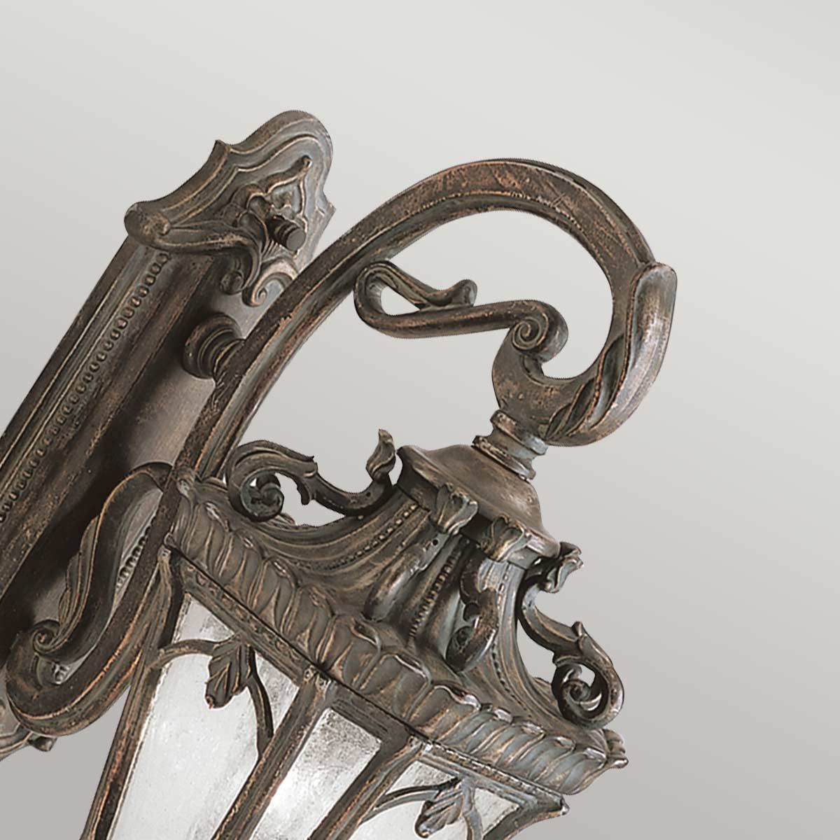 Tournai Rustic Gothic Londonderry Wall Lantern Light