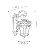 Tournai Rustic Gothic Londonderry Wall Lantern Light