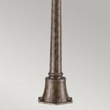 Georgian Gothic Garden Pathway Pillar Lantern in Londonderry Finish