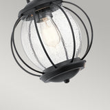 Vandalia Round Carrier Lantern - Textured Black