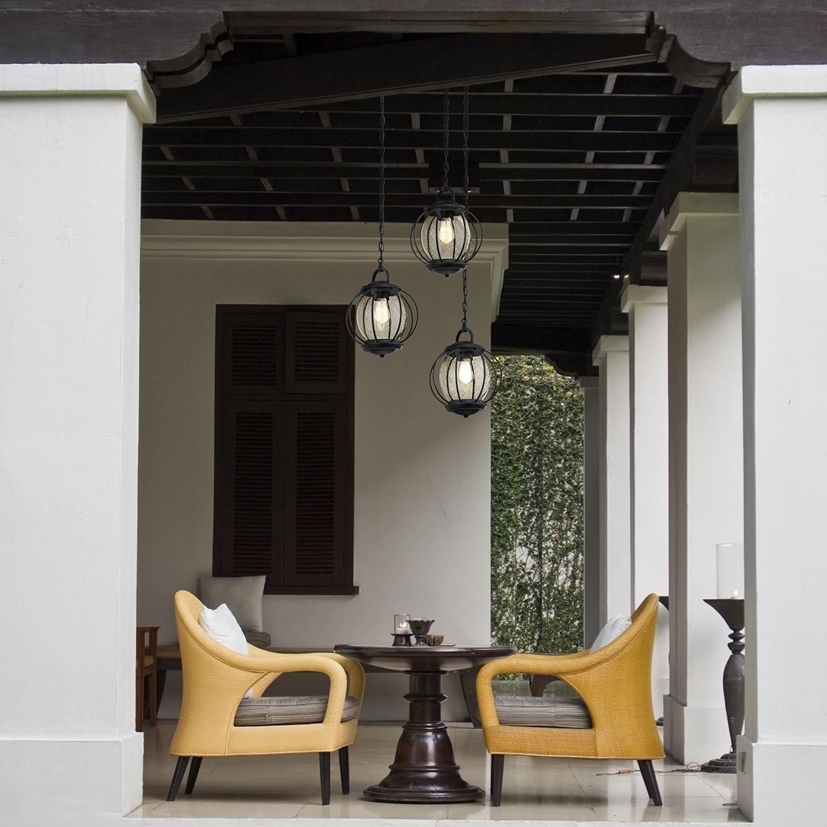 Vandalia Round Carrier Lantern - Textured Black