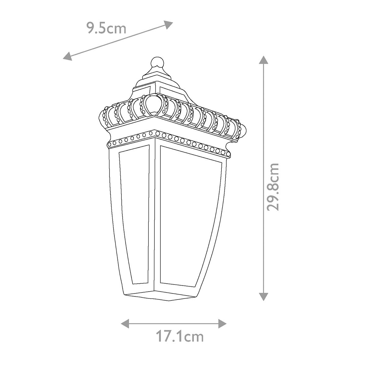 Venetian Renaissance Brushed Bronze Wall Lantern