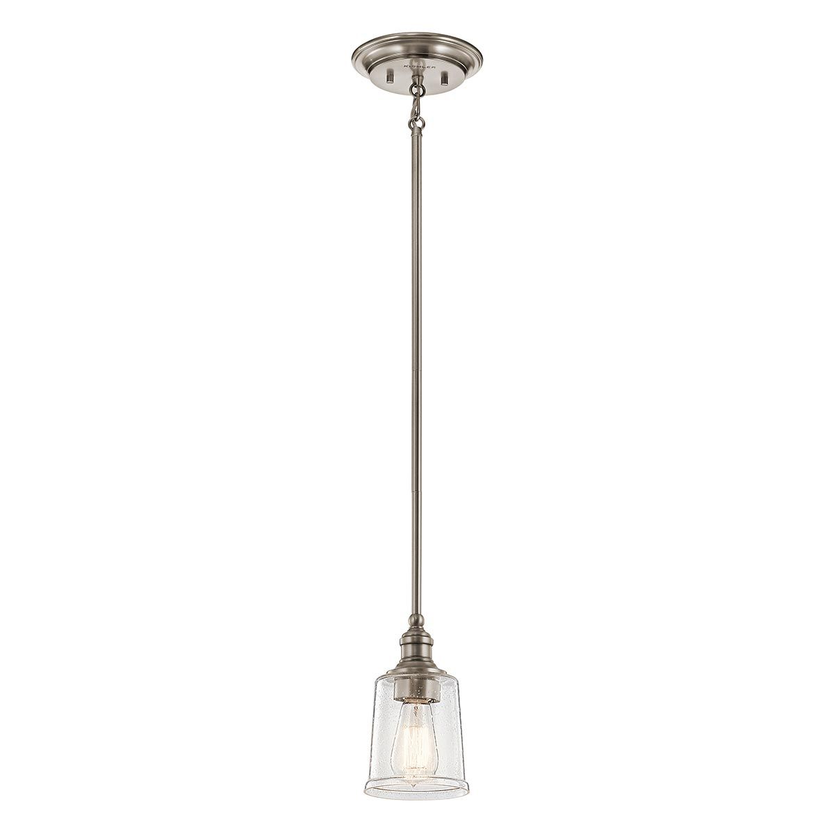 Waverly Vintage-Inspired Mini Pendant Light - Classic Pewter Finish