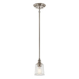 Waverly Vintage-Inspired Mini Pendant Light - Classic Pewter Finish