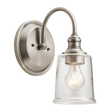Waverly Single Wall Sconce - Timeless Pewter Finish