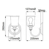 Waverly Single Wall Sconce - Timeless Pewter Finish