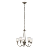 Waverly 5-Light Vintage-Inspired Pewter Chandelier