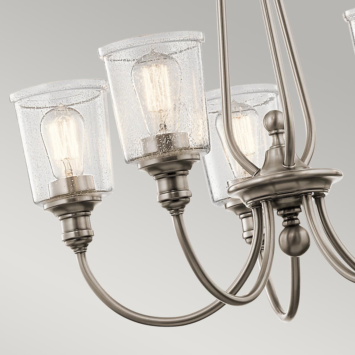 Waverly 5-Light Vintage-Inspired Pewter Chandelier
