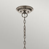 Waverly 5-Light Vintage-Inspired Pewter Chandelier