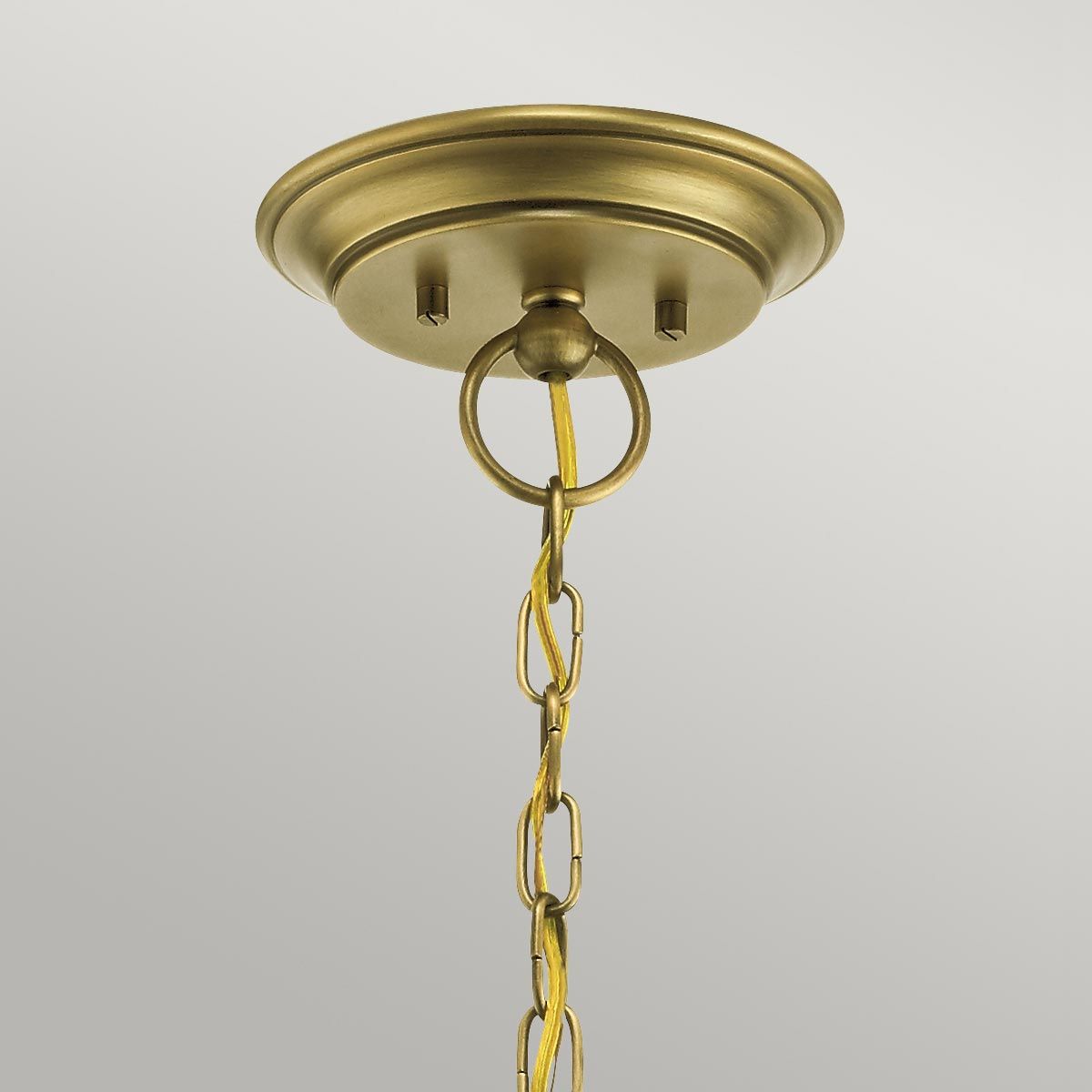 Waverly Radiant Brass Chandelier with Seeded Glass - 5 Light Fixture