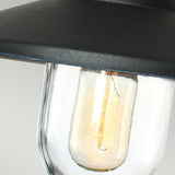 Klampenborg Scandinavian Swan Neck Wall Lantern - Matte Black