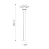 Klampenborg 1 Light Bollard Silver