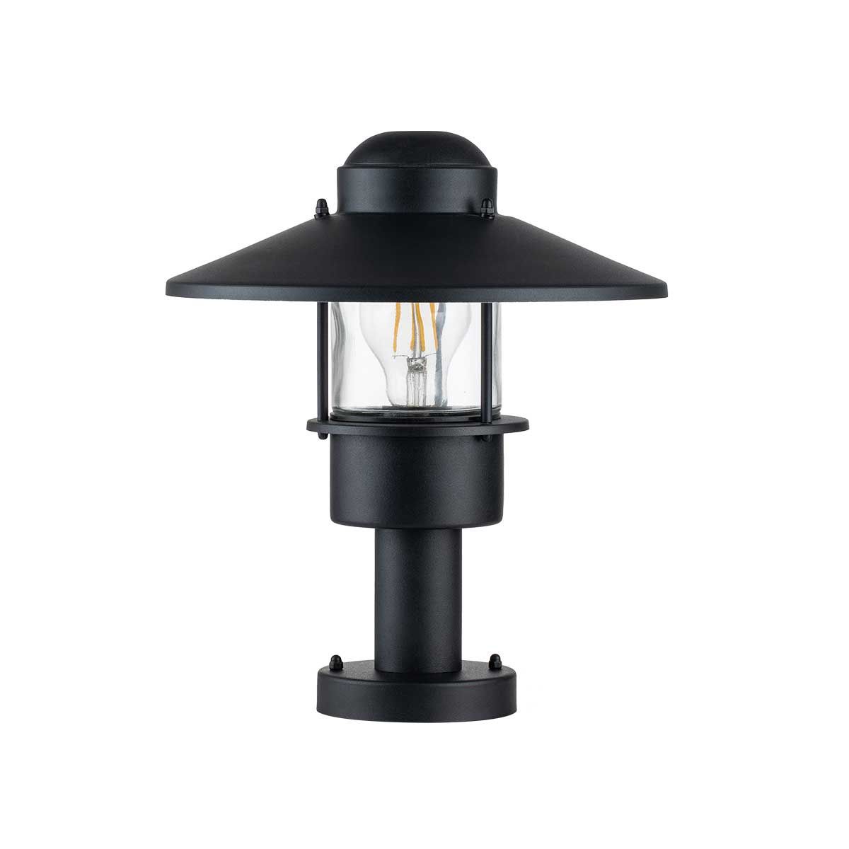 Klampenborg Black Outdoor Pedestal Lantern