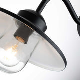 Klampenborg Black Swan Neck Outdoor Wall Lantern with Motion Sensor