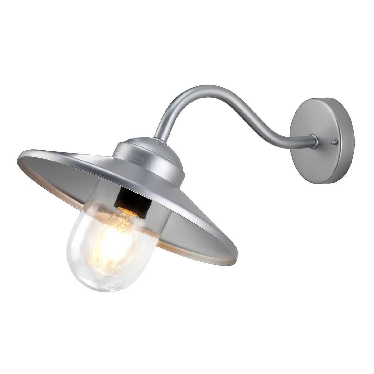 Klampenborg Contemporary Swan Neck Outdoor Lantern
