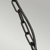 Klampenborg Outdoor Chain Lantern in Sleek Black Finish