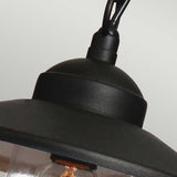 Klampenborg Outdoor Chain Lantern in Sleek Black Finish