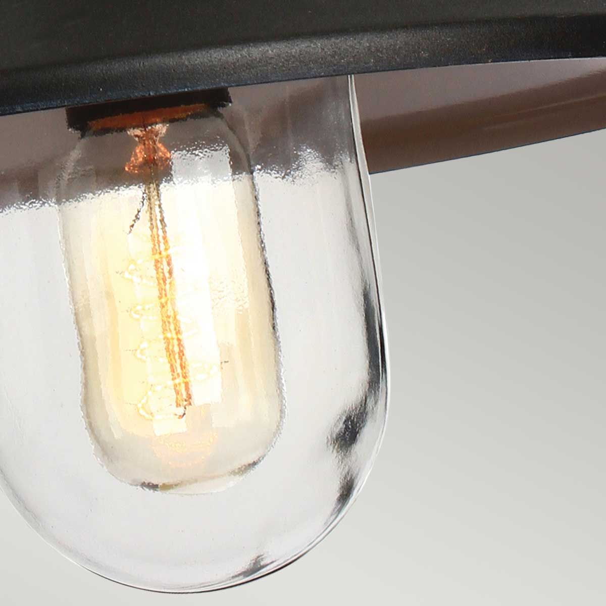 Klampenborg Outdoor Chain Lantern in Sleek Black Finish