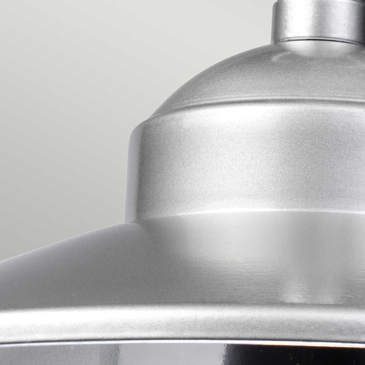Klampenborg Scandinavian Exterior Lantern in Silver Finish