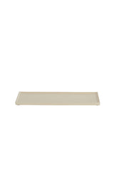 Elegant Maes Cream Serving Platter, 40x19x1 cm
