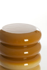 Round Ocher Yellow Accent Table 30x39 cm Mirogi