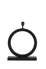 Black Matte Tinar Wood Lamp Base, 41x13x55 cm