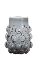 Smoked Grey Glass Vase - Haroa Collection, Ø24x30 cm