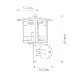 Kolne Scandinavian Coastal Wall Lantern