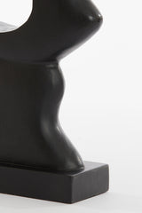 Elegant Black Wooden Ornament 25x9x41 cm - Masimo Matte Finish